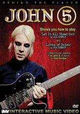 BEHIND THE PLAYER JOHN 5 GUITAR DVD